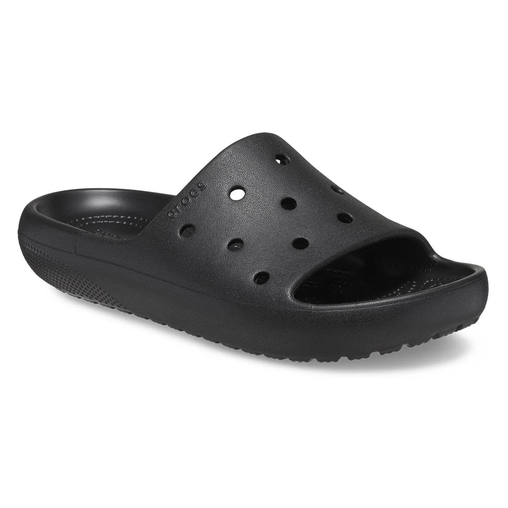 Crocs Unisex Classic V2 Slides In BLACK