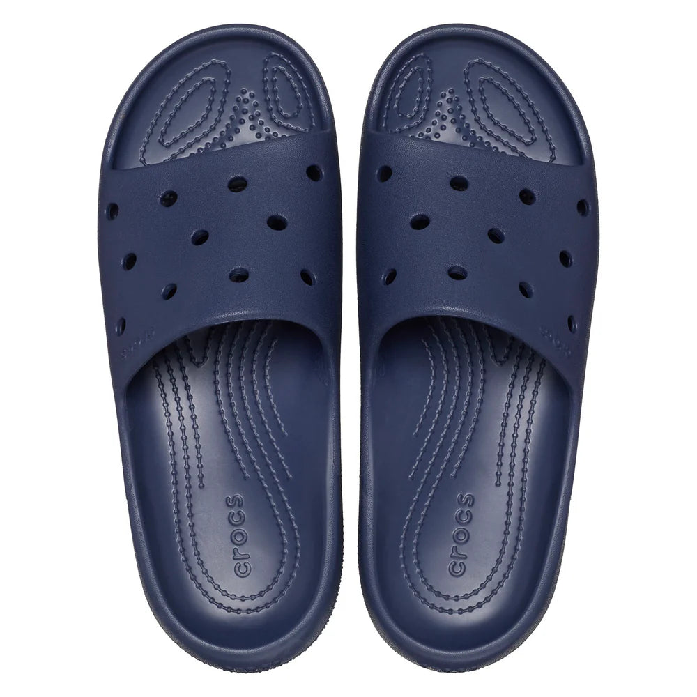 Crocs Unisex Classic V2 Slides Navy