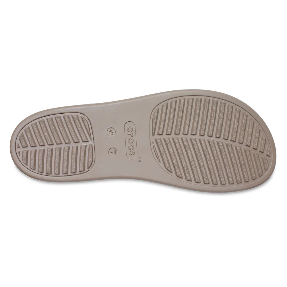 Crocs Womens Brooklyn Ankle Strap Wedge Heels In Beige