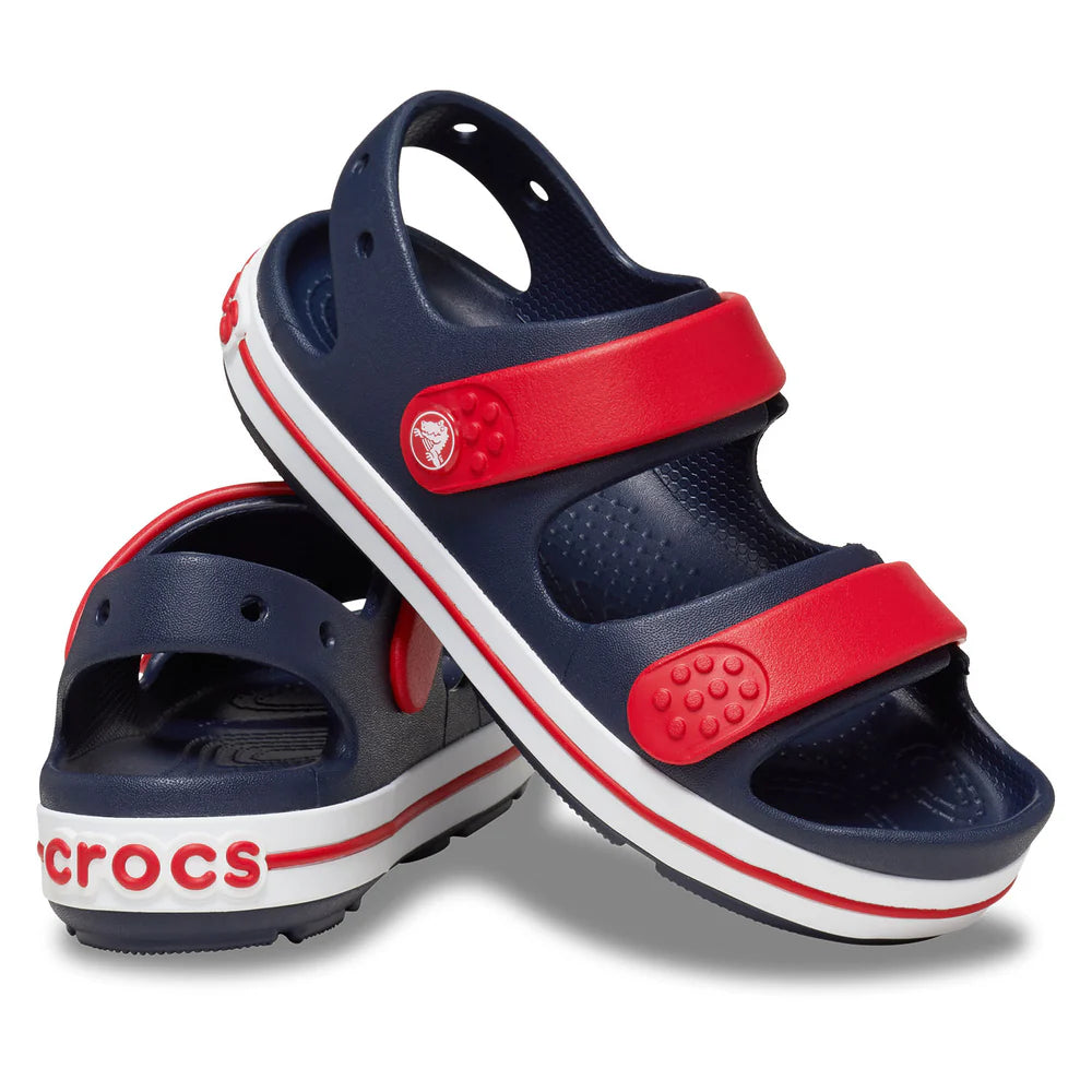 Crocs Unisex Crocband Cruiser Shoes In Navy & Red