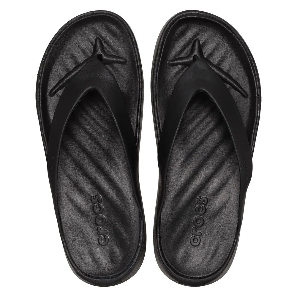 Crocs Womens Getaway Flip Sandals In Black