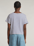 G-Star Raw  Striped Knot R T Wmn Lt Chalk/M