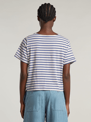 G-Star  Striped Knot R T Wmn Lt Chalk/M