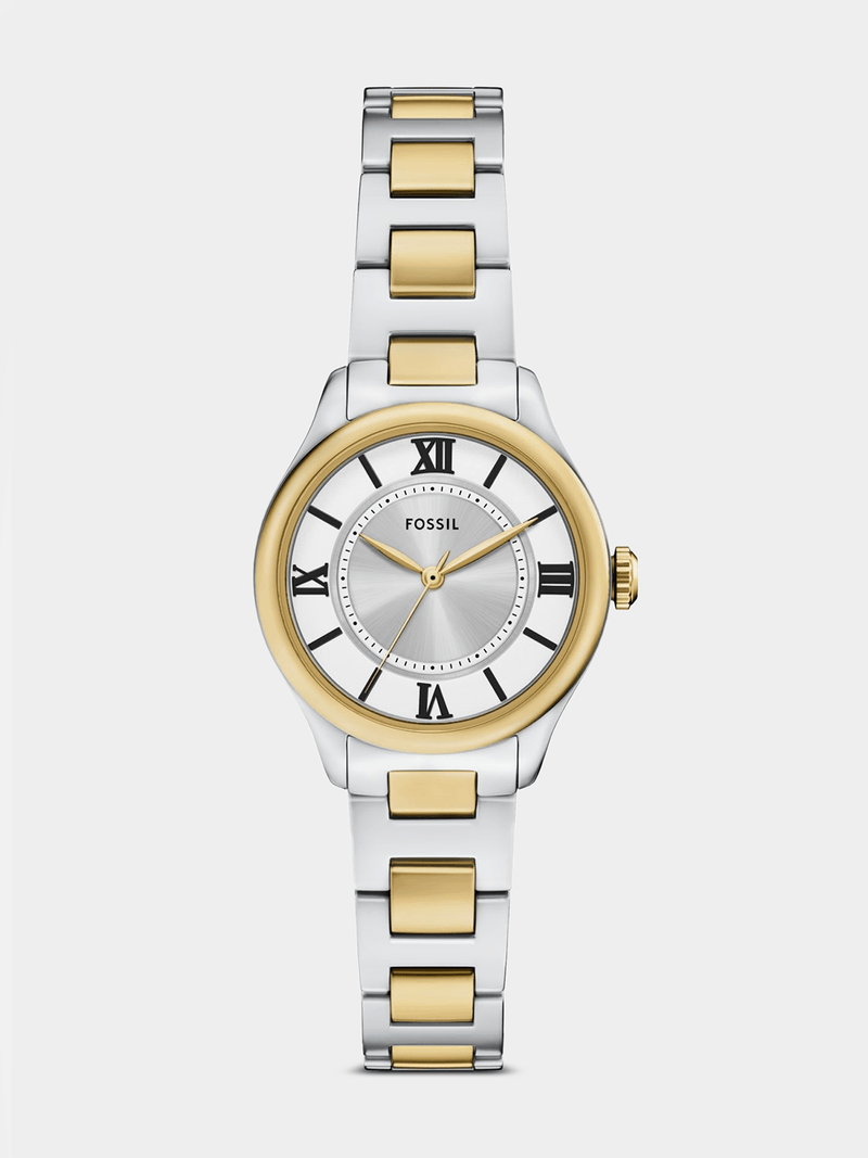 Fossil Womens Gilmore Two Tone Watch In Gold In Silver