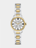 Fossil Womens Gilmore Two Tone Watch In Gold In Silver