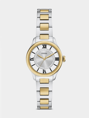 Fossil Womens Gilmore Two Tone Watch In Gold In Silver