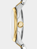 Fossil Womens Gilmore Two Tone Watch In Gold In Silver