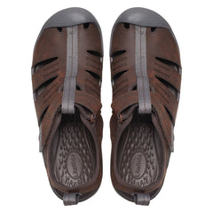 Crocs Mens Yukom Fisherman Sandals In Chocolate