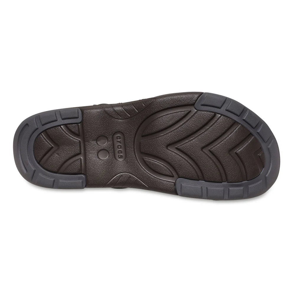 Crocs Mens Yukom Fisherman Sandals In Chocolate