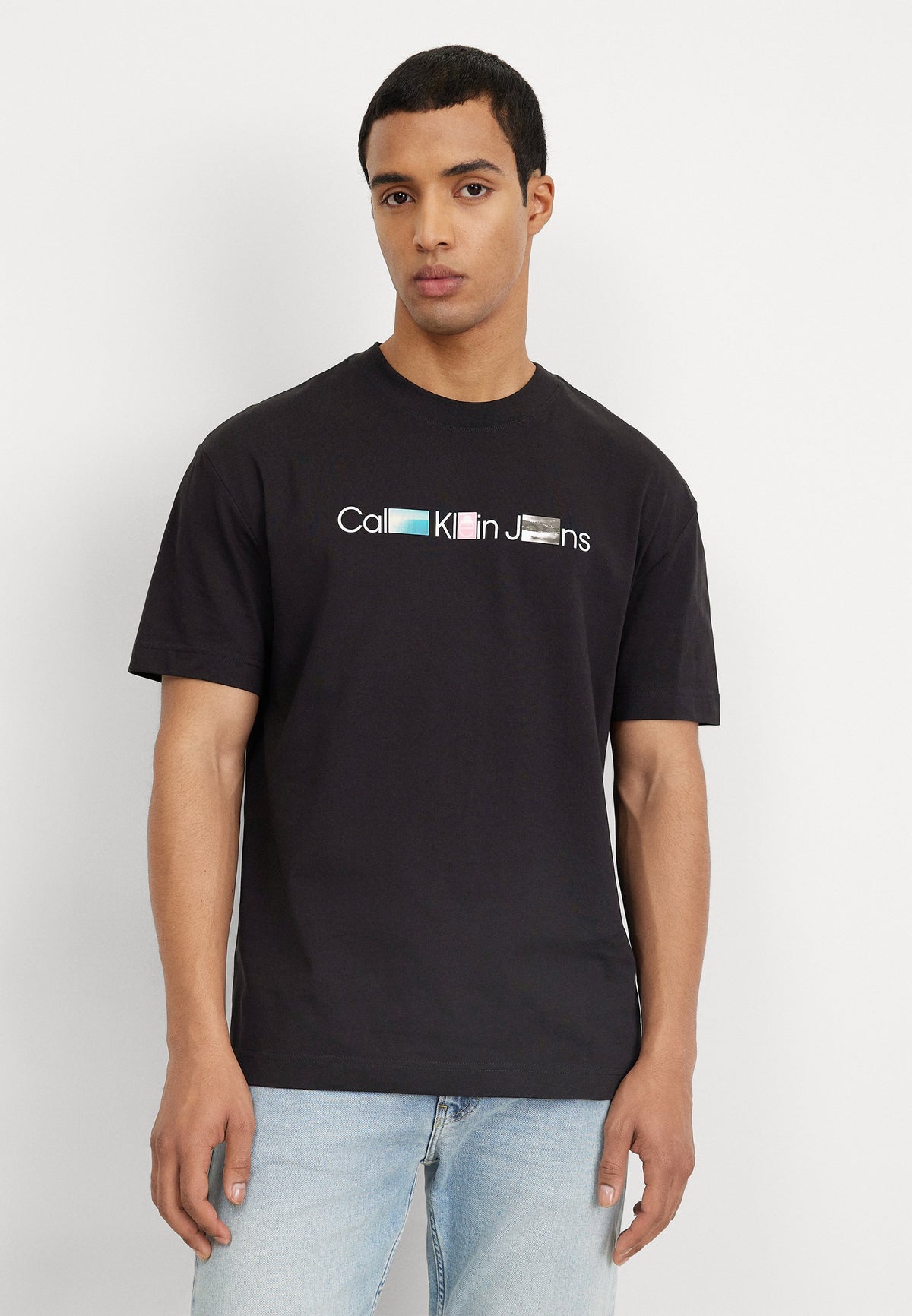 Calvin Klein J3251950 Photoprint Institutional Tee Black