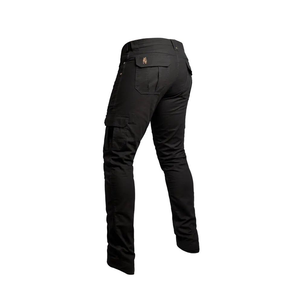 Boerboel Mens Adjustable Kalahari Cargo Pants In Black