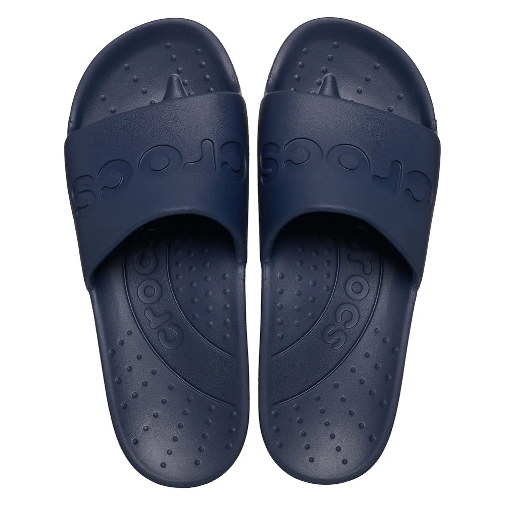 Crocs Unisex Slides In Navy