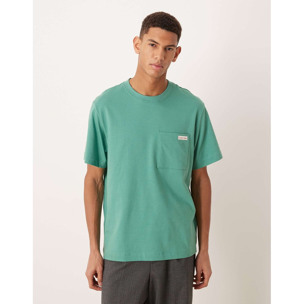 Calvin Klein Mens Easy Pocket T-Shirt In Green