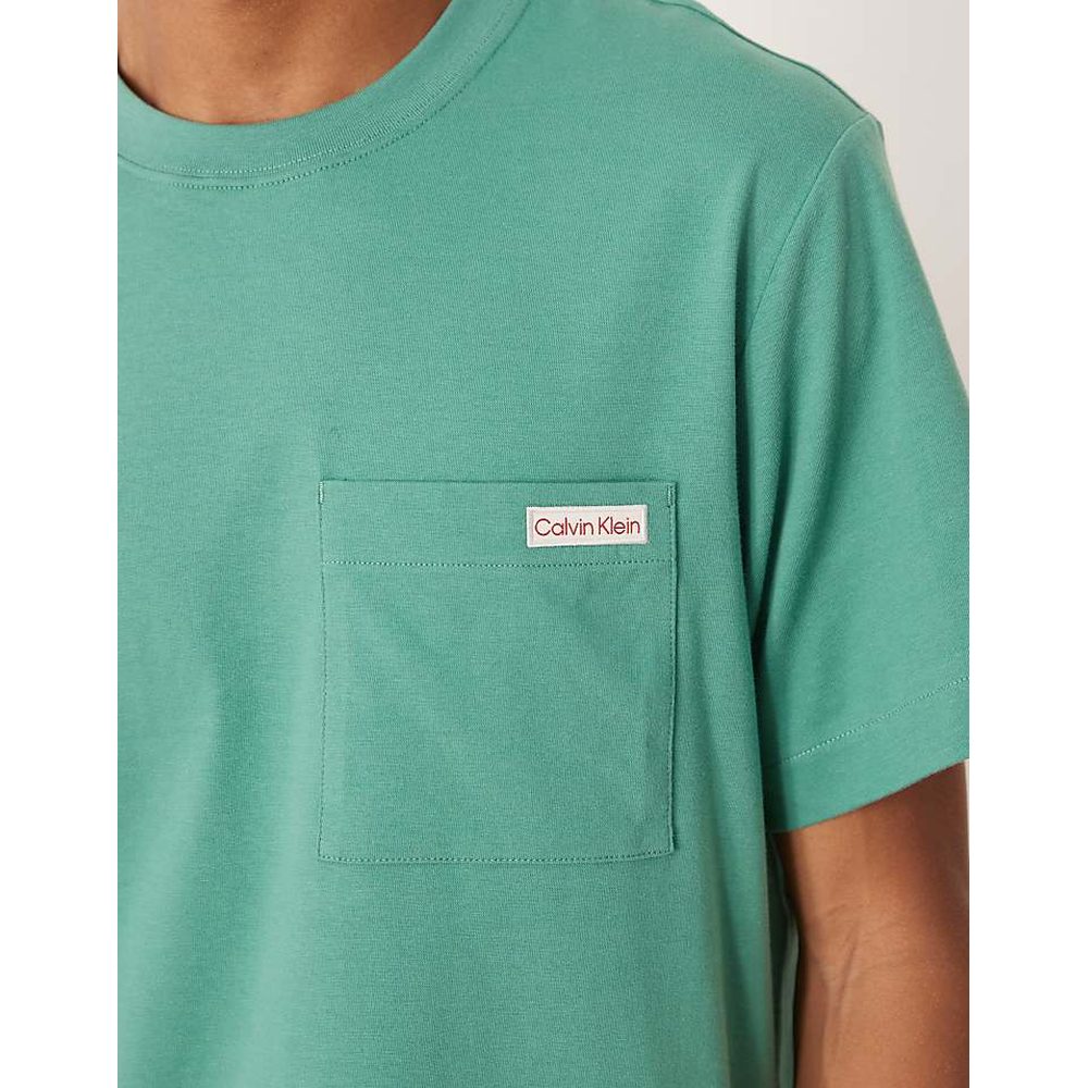 Calvin Klein Mens Easy Pocket T-Shirt In Green