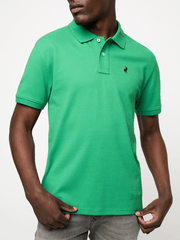 Polo Mens Green Essential Pique Ss Golfer