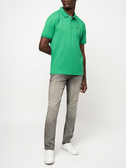 Polo Mens Green Essential Pique Ss Golfer
