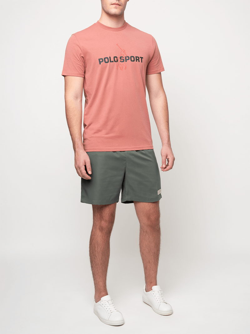Polo Mens Sport Ss Graphic Tee Pink