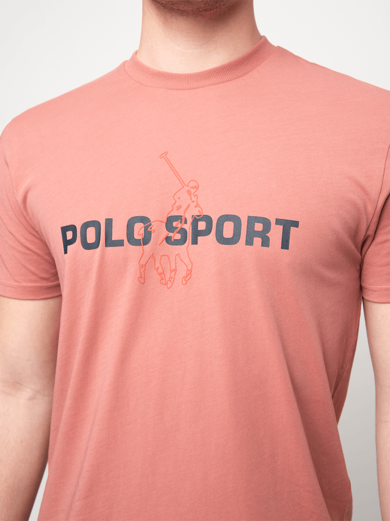 Polo Mens Sport Ss Graphic Tee Pink