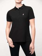 Polo Womens Black Margot Short Sleeve Golfer