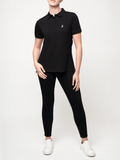 Polo Womens Black Margot Short Sleeve Golfer