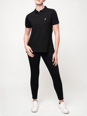 Polo Womens Black Margot Short Sleeve Golfer