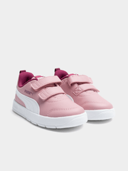 Puma Kids Courtflex V3  Shoes Pink - Puma White - Berry