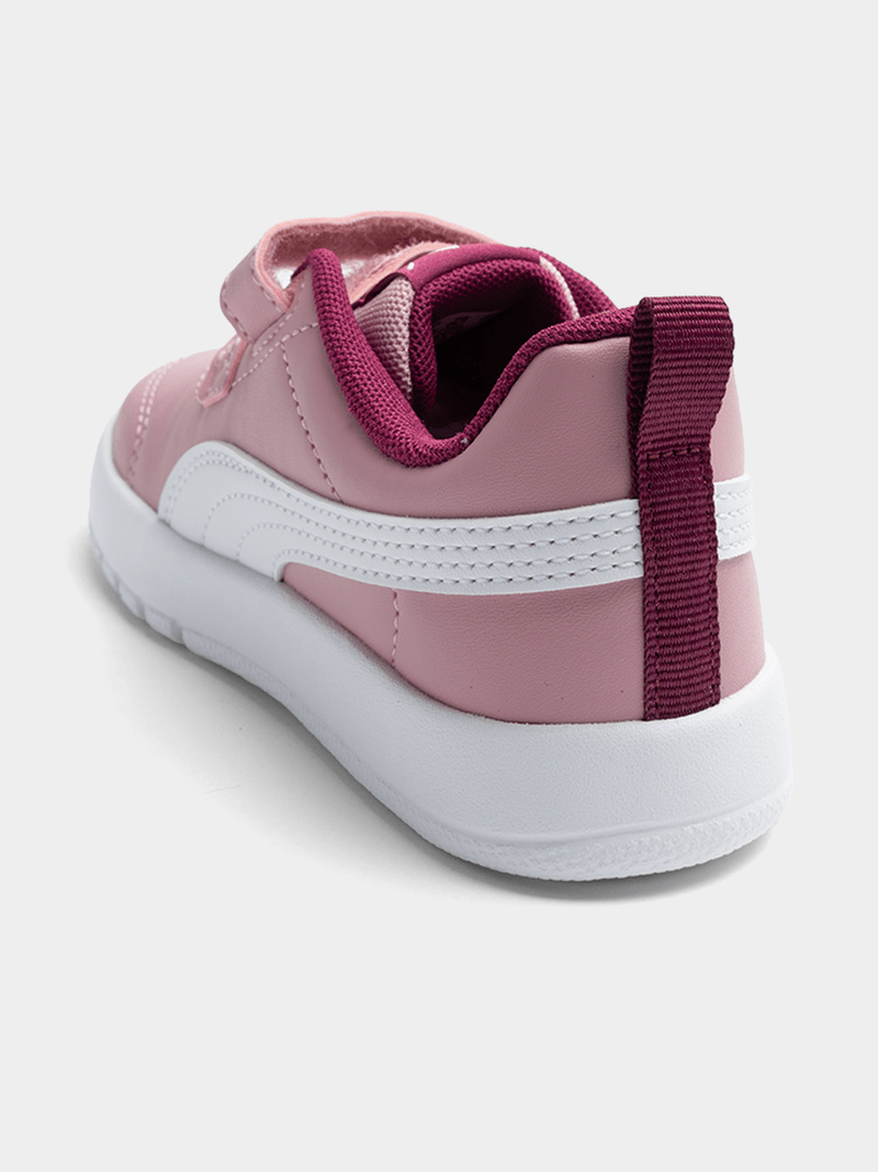 Puma Kids Courtflex V3  Shoes Pink - Puma White - Berry