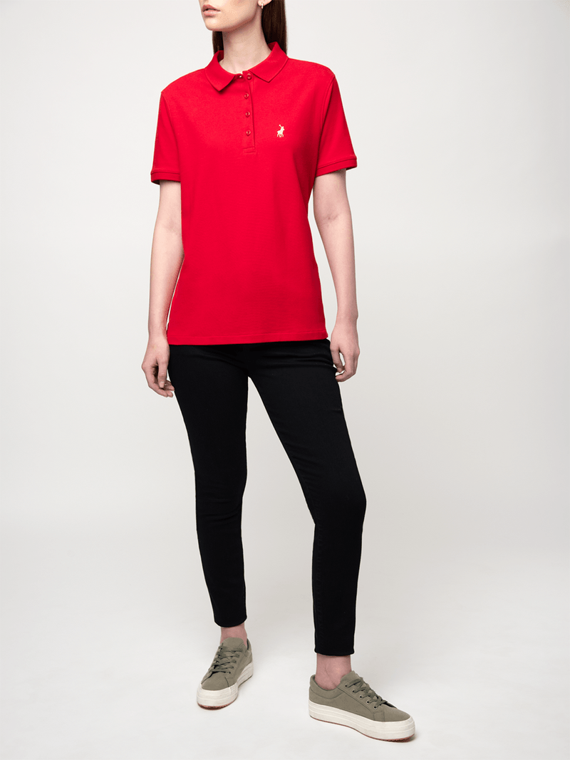 Polo Womens Red Margot  Short Sleeve Golfer
