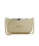 Fenn Gold Chain Handle Tote Bag In Stone