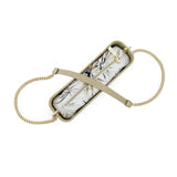 Fenn Gold Chain Handle Tote Bag In Stone