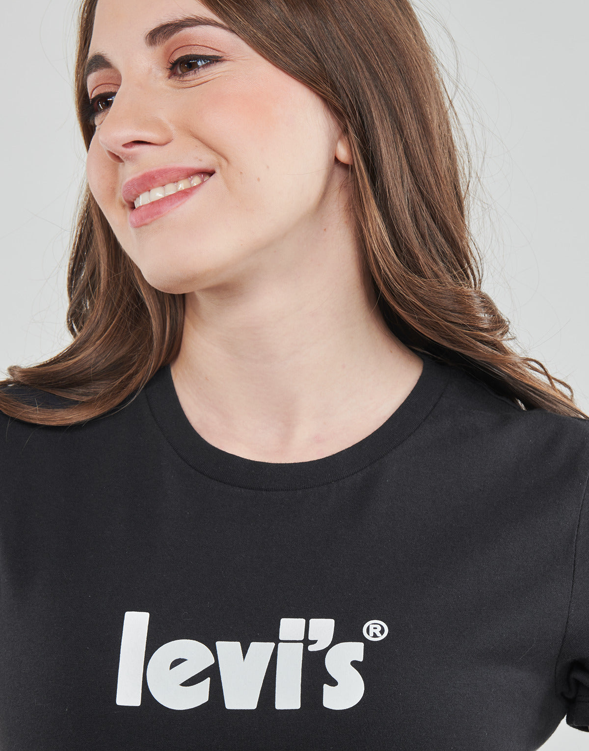 Levis Womens The PerfectS Seasonal Poster Logo T-shirt In Black