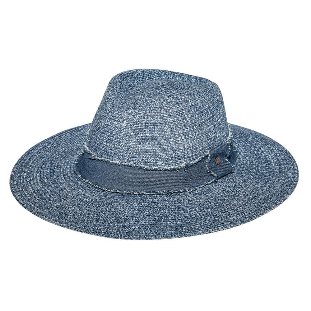 Urban Supply Unisex Adults Azure Fedora Hat In Navy/White