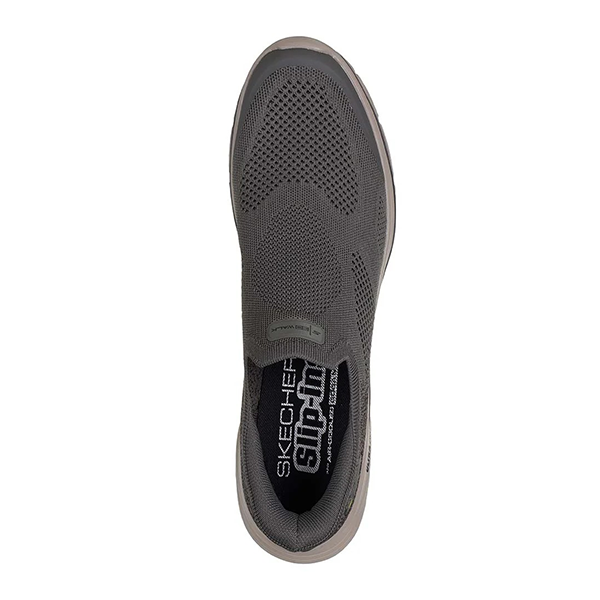 Skechers Mens Go Walk 8 Slip On Shoes In Dark Taupe