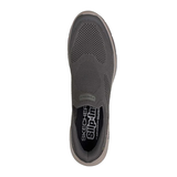 Skechers Mens Go Walk 8 Slip On Shoes In Dark Taupe