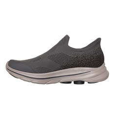 Skechers Mens Go Walk 8 Slip On Shoes In Dark Taupe