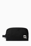 Karl Lagerfeld K-Ikonik Nylon Toiletry Bag In Black