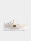 Sissy Boy Ladies Embossed Sb Sneaker In Stone