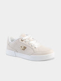 Sissy Boy Ladies Embossed Sb Sneaker In Stone
