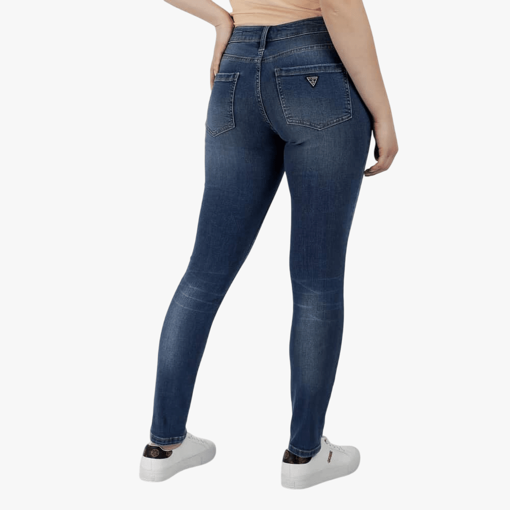 Guess Womens Power Skinny Jeans In Medium Wash