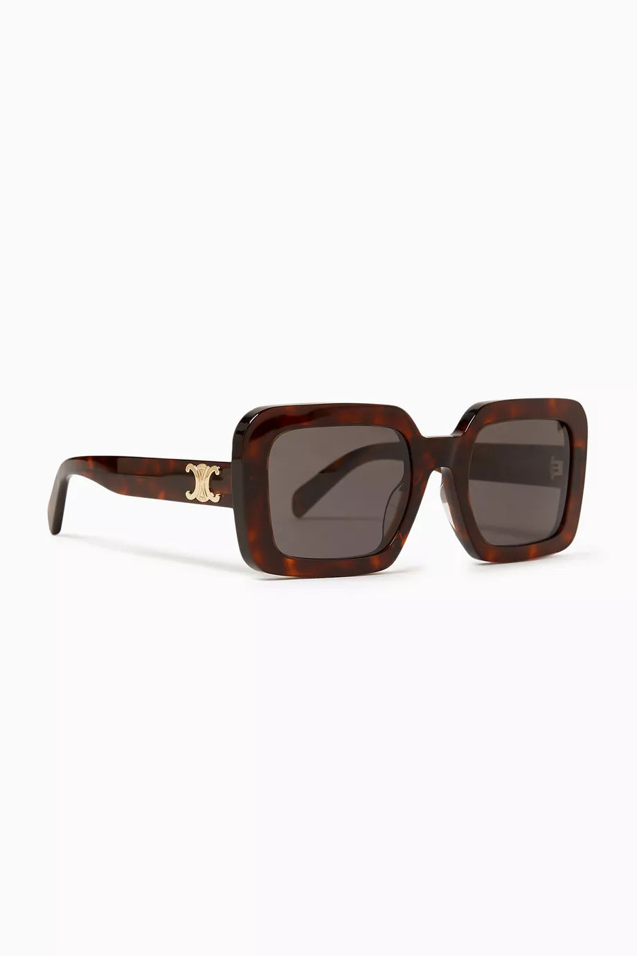 Celine Womens Square Frame Sunglasses In Brown