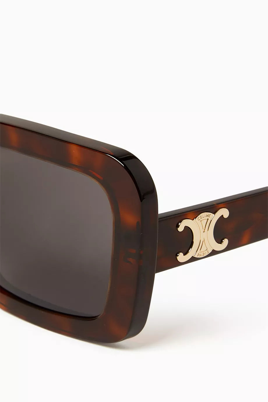 Celine Womens Square Frame Sunglasses In Brown