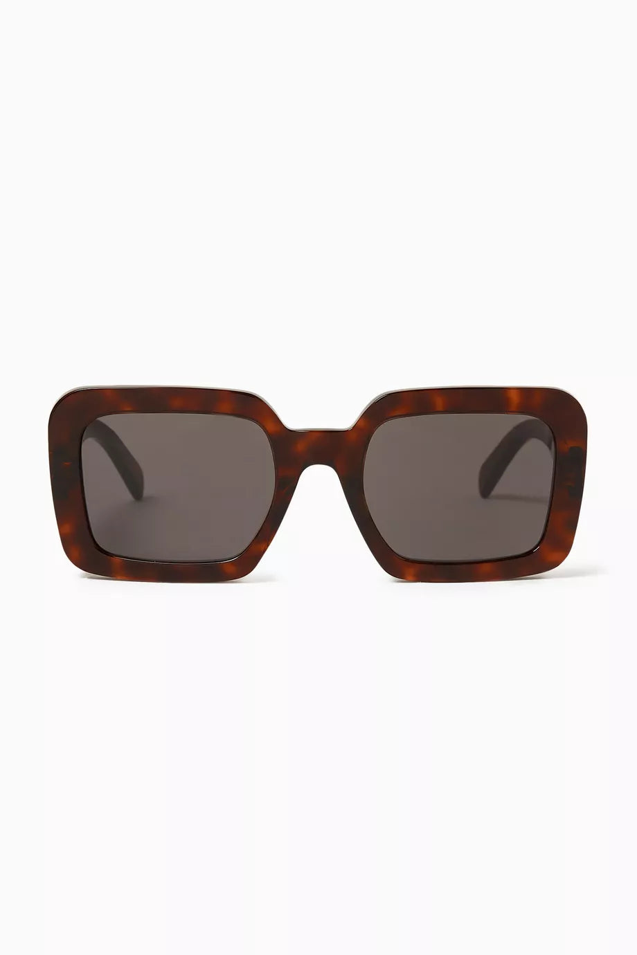 Celine Womens Square Frame Sunglasses In Brown