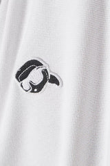 KarL Lagerfeld  Mens Ikon Embroidered Patch Golfer In White