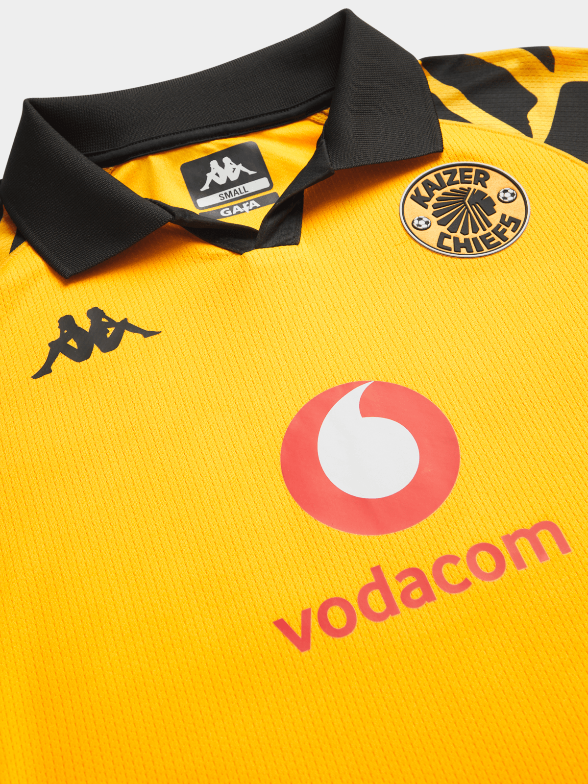 Kaizer Chiefs Kappa Ladies Home Jersey T-Shirts In Yellow