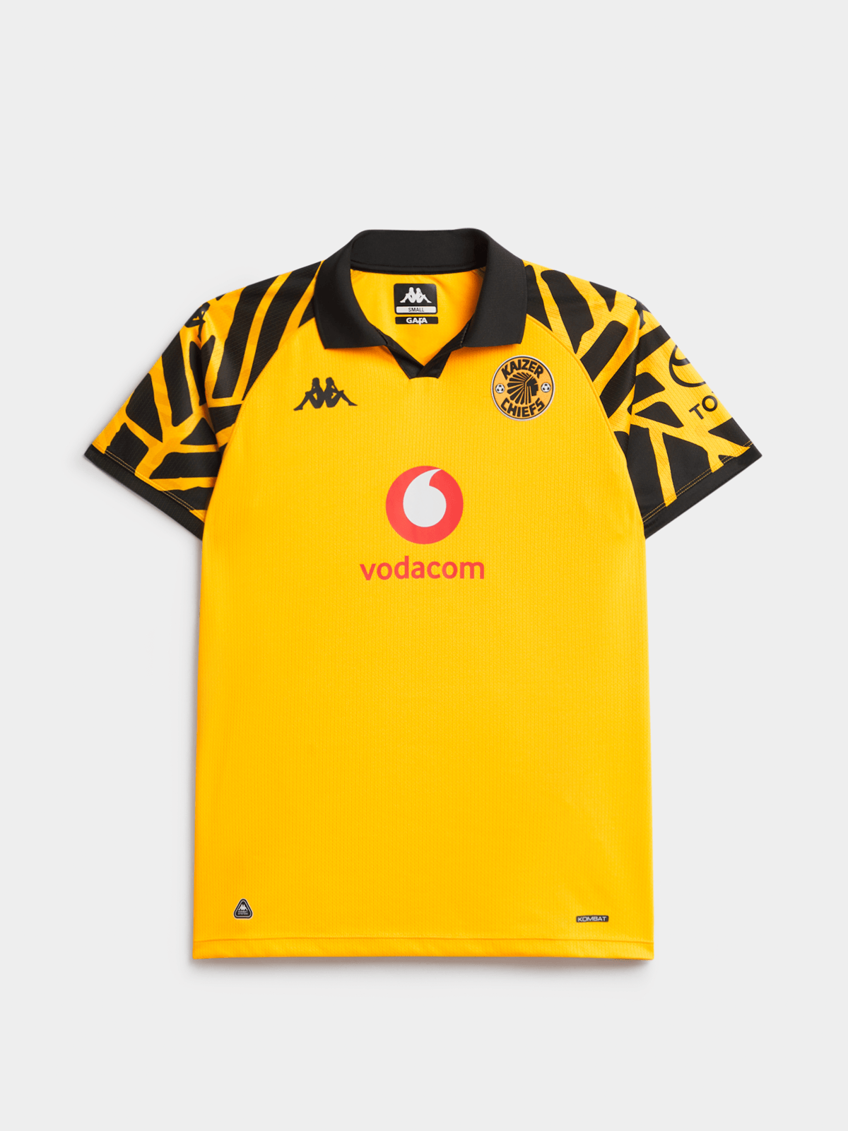 Kaizer Chiefs Kappa Ladies Home Jersey T-Shirts In Yellow