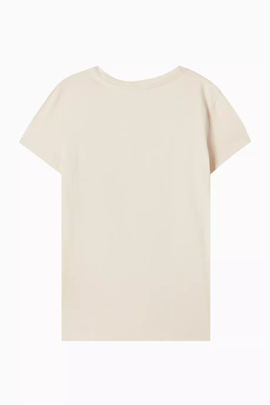 Calvin Klein Kids Unisex Monologo Slim Short Sleeve T-Shirt In Beige
