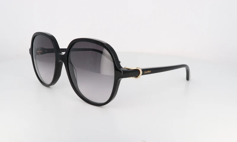 Cartier Black And Gold Sunglasses CT0350