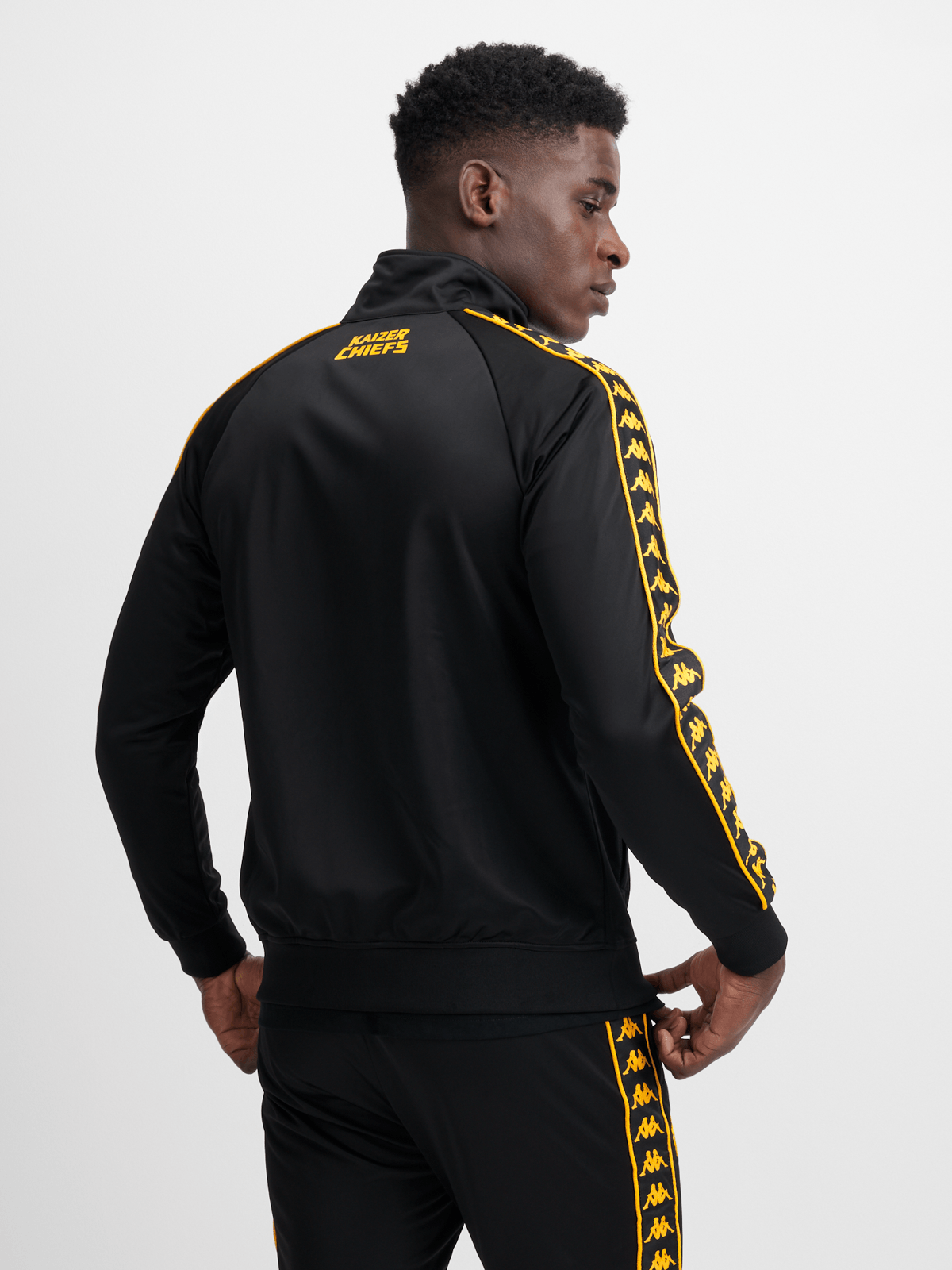 Kappa Kaizer Chiefs Banda Track Top Mens Tops In Black