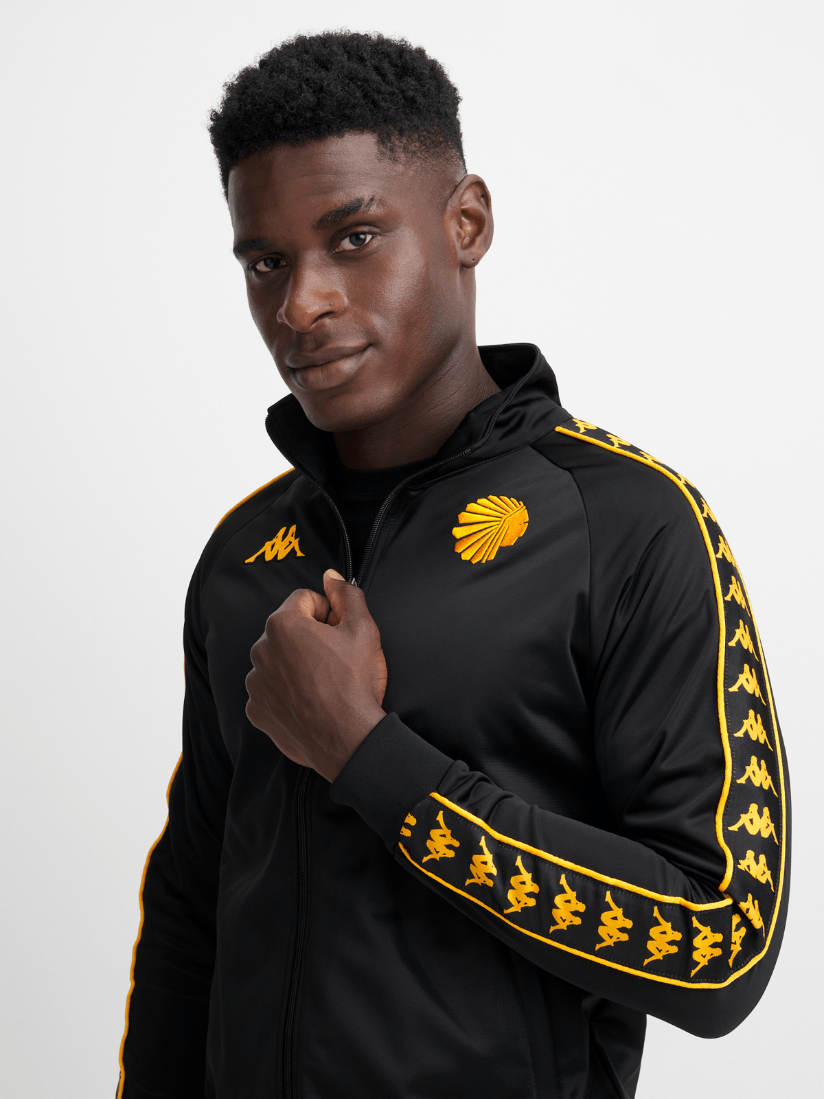 Kappa Kaizer Chiefs Banda Track Top Mens Tops In Black