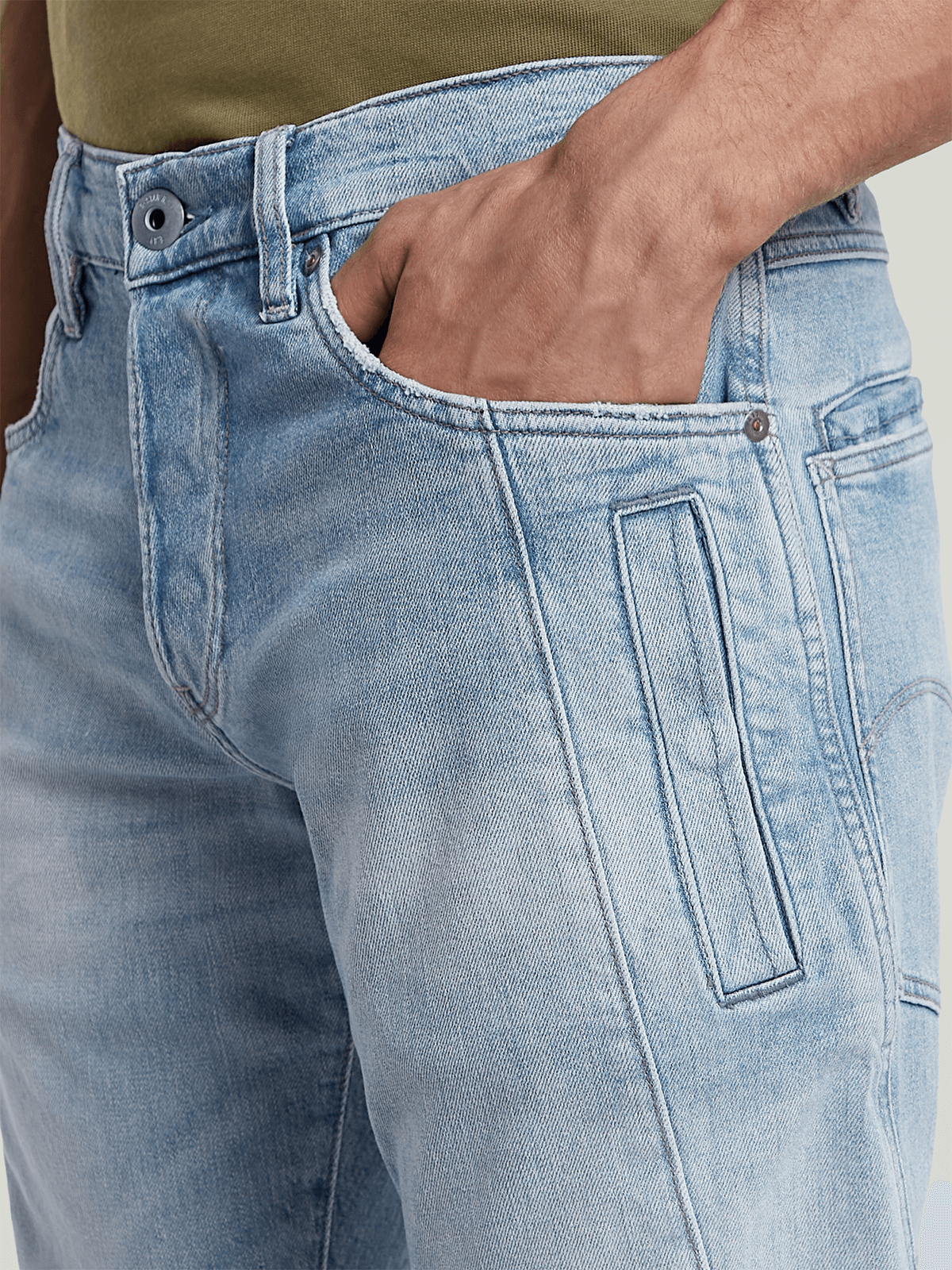 G-Star Raw Contor 3D Slim Worn Diaz Beach Blue
